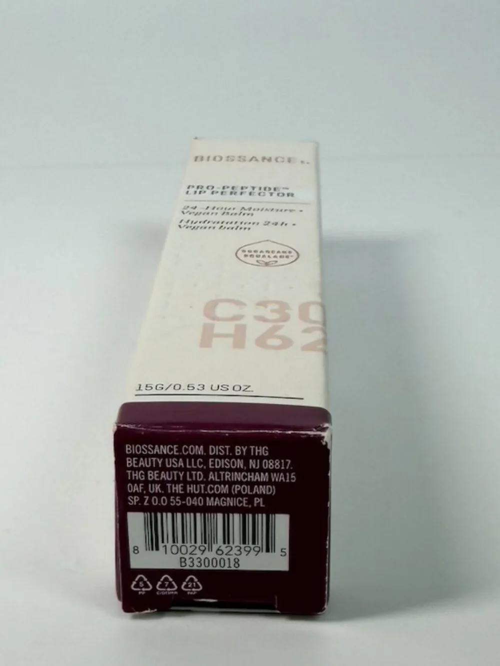 Biossance Pro-Peptide Lip Perfector Supernova NIB Vegan Hydrating Lip Treatment